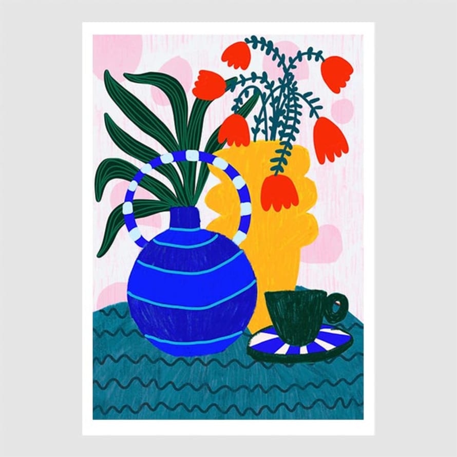 Teresa Rego Tulips & Coffee Print A4