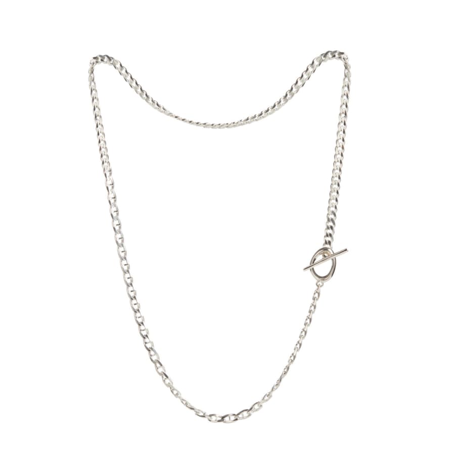 Rachel Entwistle Terra Necklace Thick 56cm / White Silver
