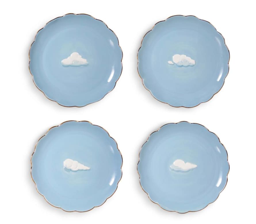 &klevering Cloud China Plate Set Of Four