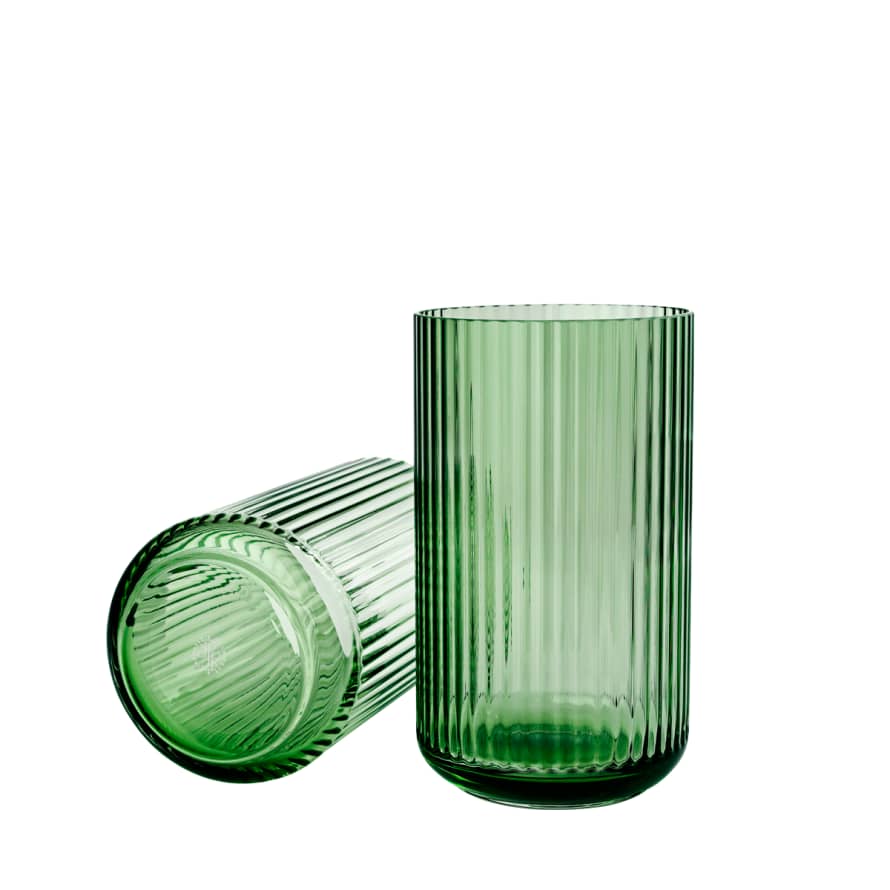 Lyngby Porcelaen Lyngby-Vase Grün Glas 25 cm