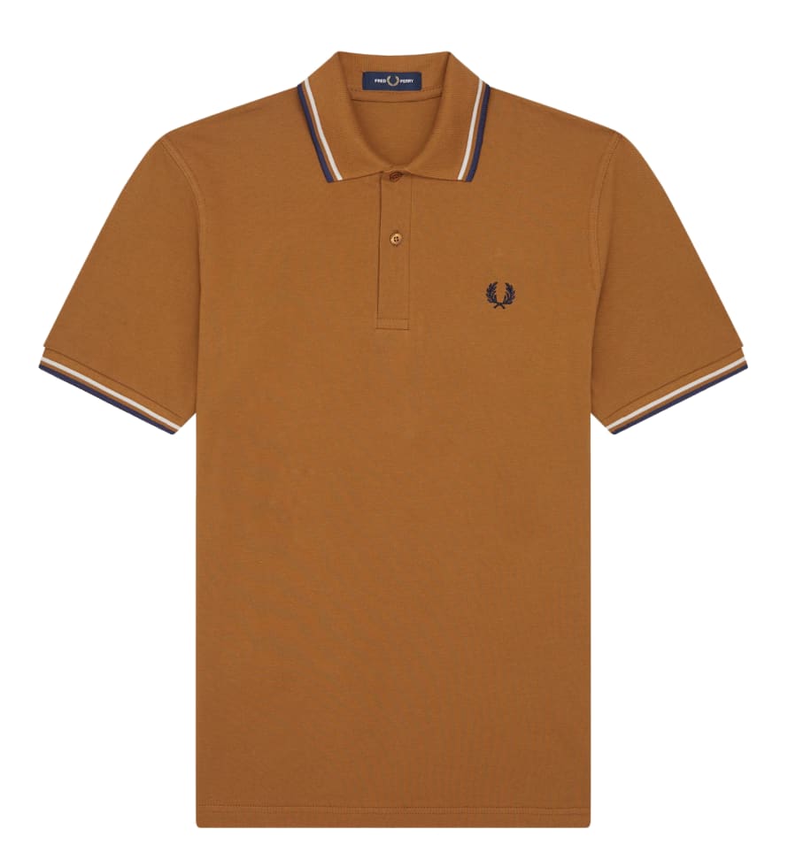 Fred Perry Reissues Original Twin Tipped Polo Dark Caramel & Deep Carbon