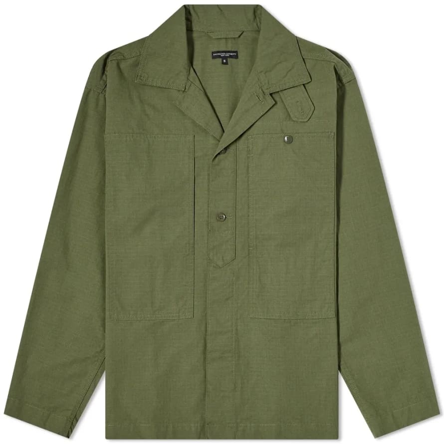 Engineered Garments  Fatigue Shirt Jacket Olive Cotton Ripstop