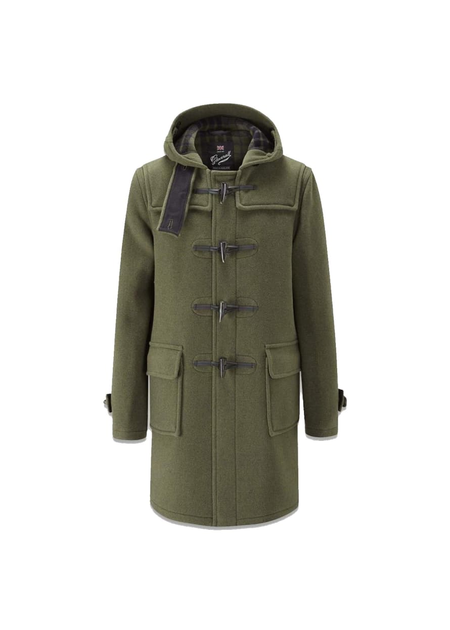 Gloverall  Morris Duffle Coat Loden Check