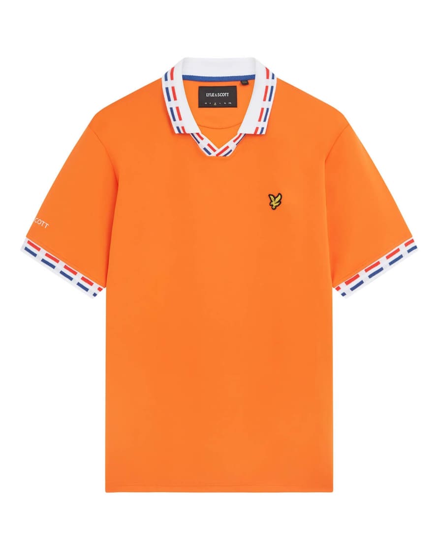 Lyle and Scott Netherlands Football Polo Shirt Orange