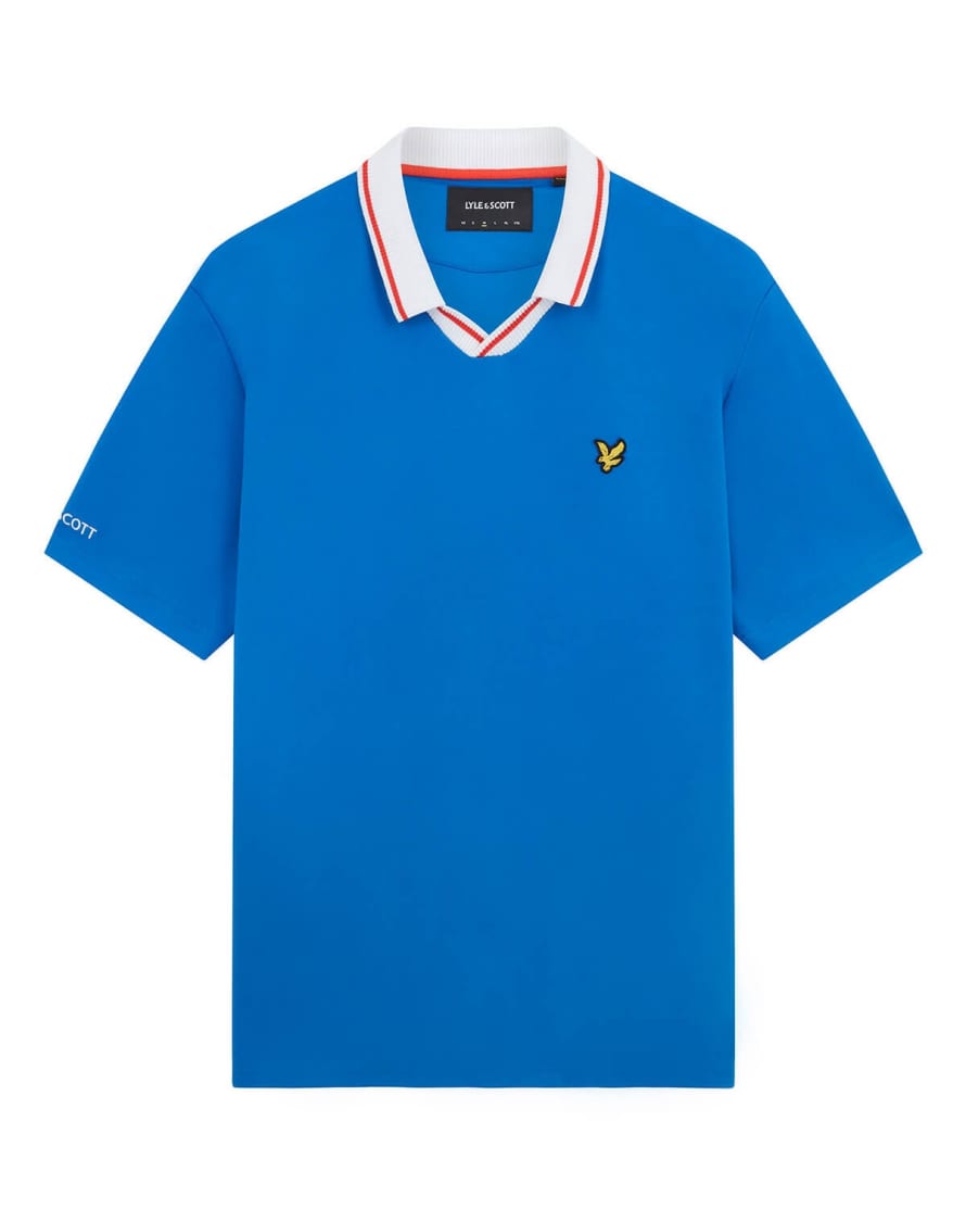 Lyle and Scott France Football Polo Shirt Blue