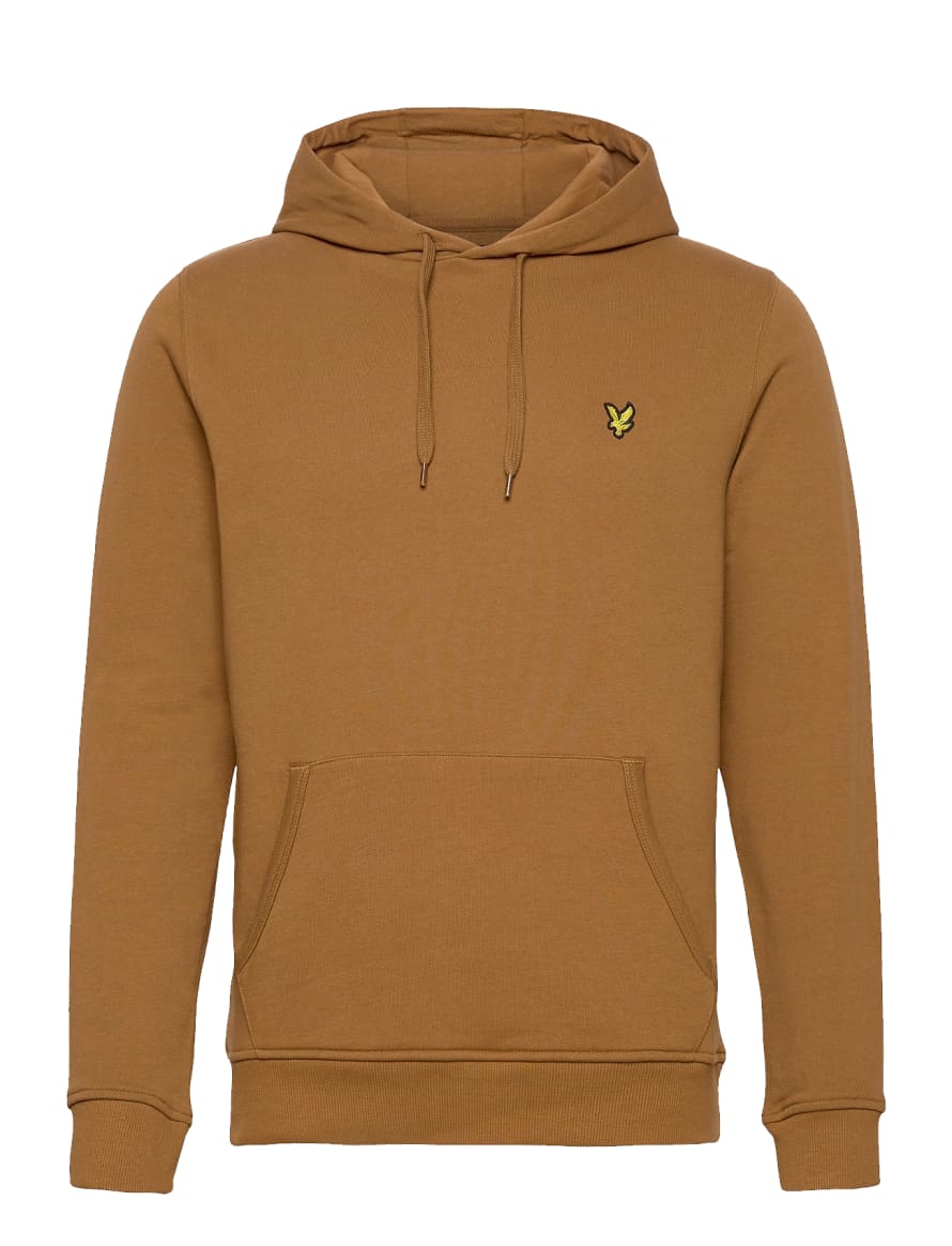 Lyle and Scott Pullover Hoodie Tawny Brown