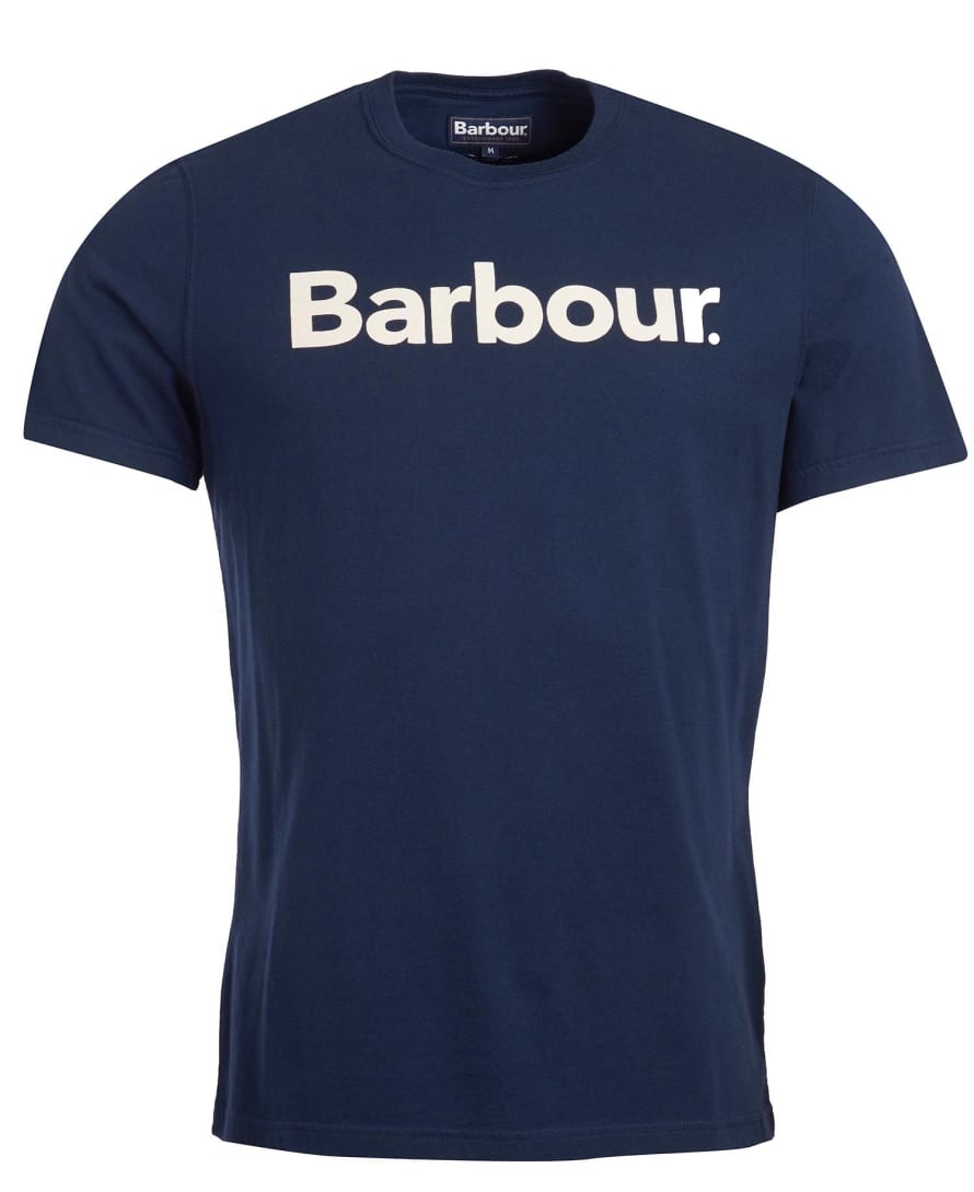 Barbour Logo Tee New Navy