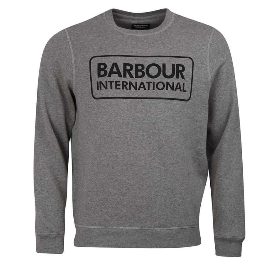 Barbour Barbour International Large Logo Sweatshirt Anthracite Marl