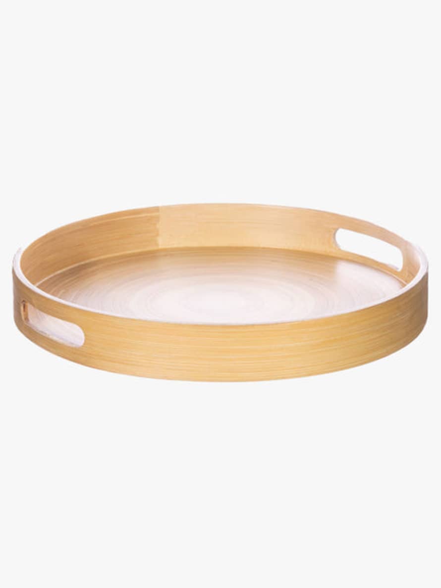 Sass & Belle  Natural Round Bamboo Tray