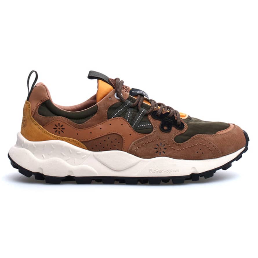Flower Mountain Yamano 3 Trainers - Brown/Military