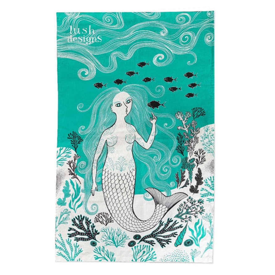 Lush Designs Mermaid Tea Towel