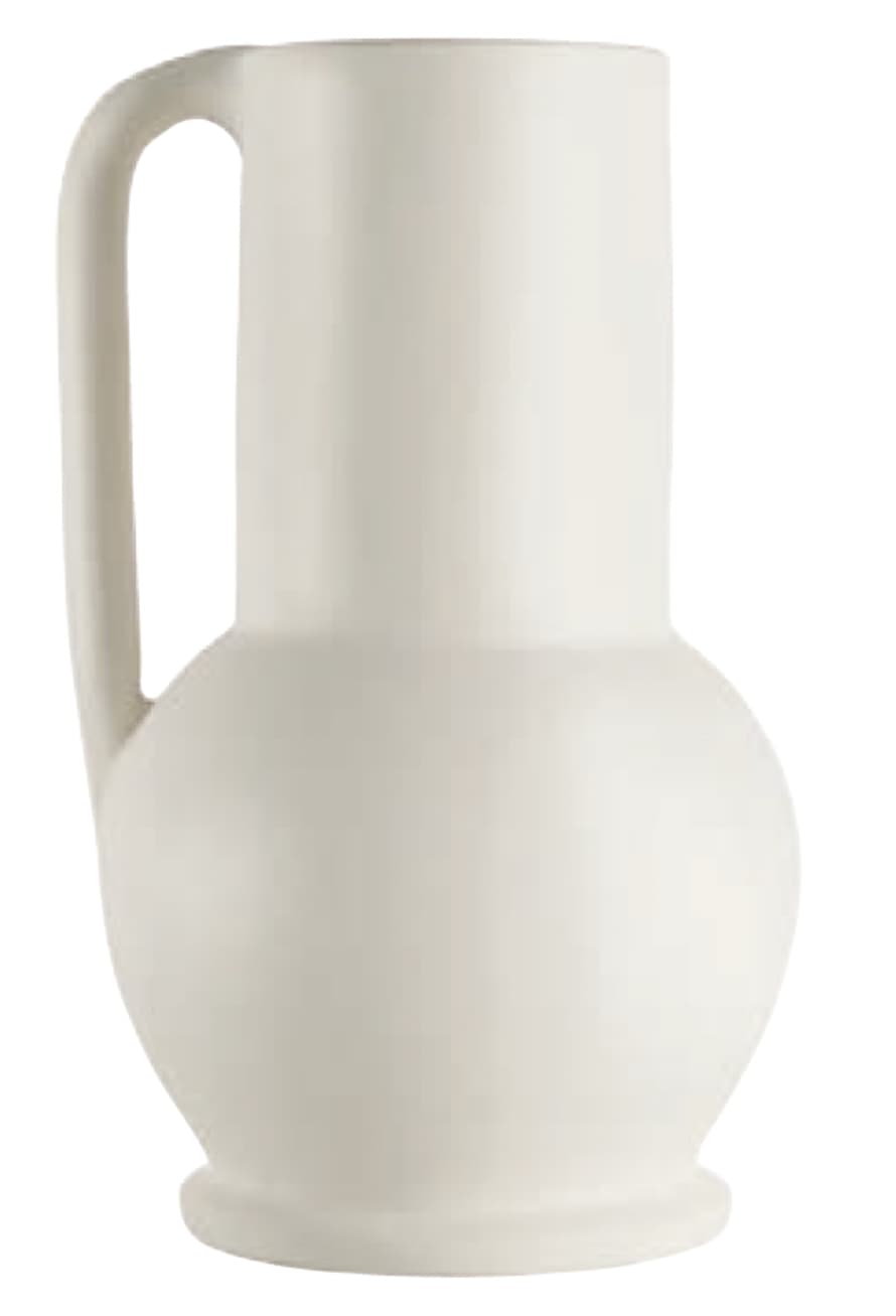 THE BROWNHOUSE INTERIORS Terra Ivory Terracotta Vase By Blanc D'ivoire