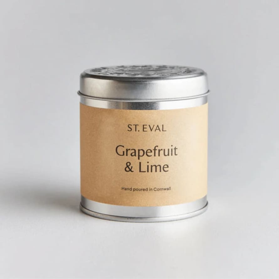 St Eval Candle Company Grapefruit And Lime Tinned Candle