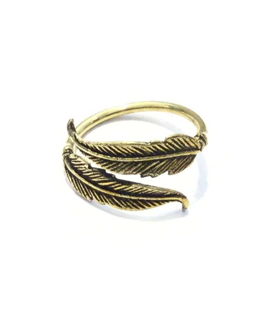 Urbiana Double Feather Ring