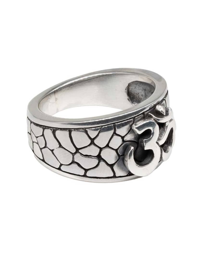 Urbiana Premium Silver Om Ring