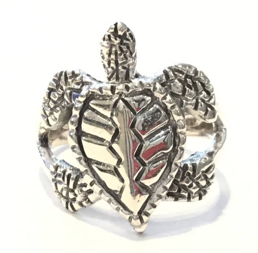 Urbiana Premium Sterling Silver Turtle Ring