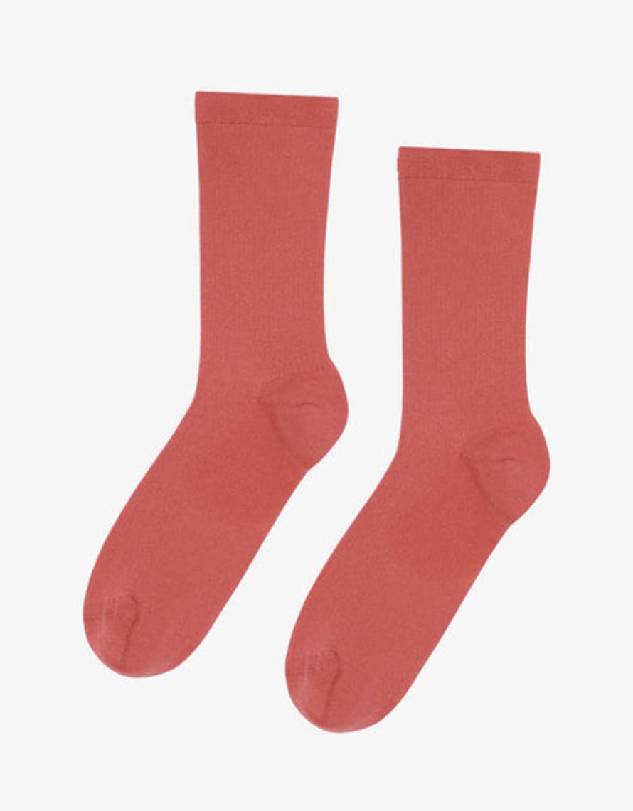 Colorful Standard Calcetines Women Classic Organic - Bright Coral