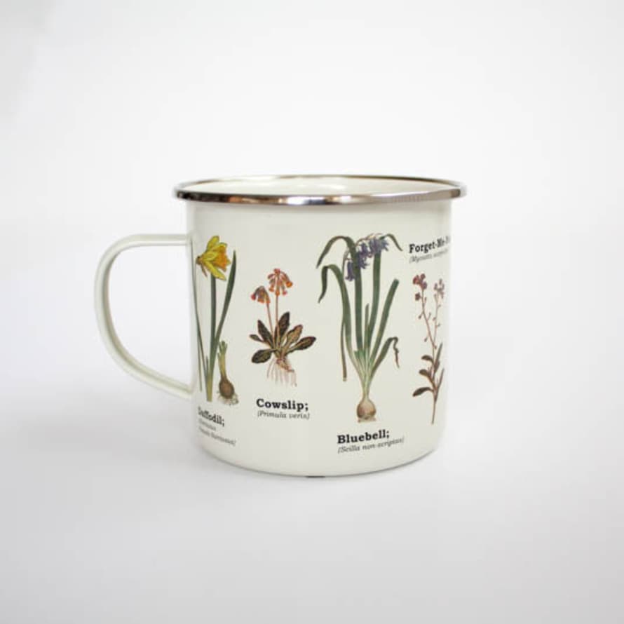 Lark London Wild Flowers Enamel Mug