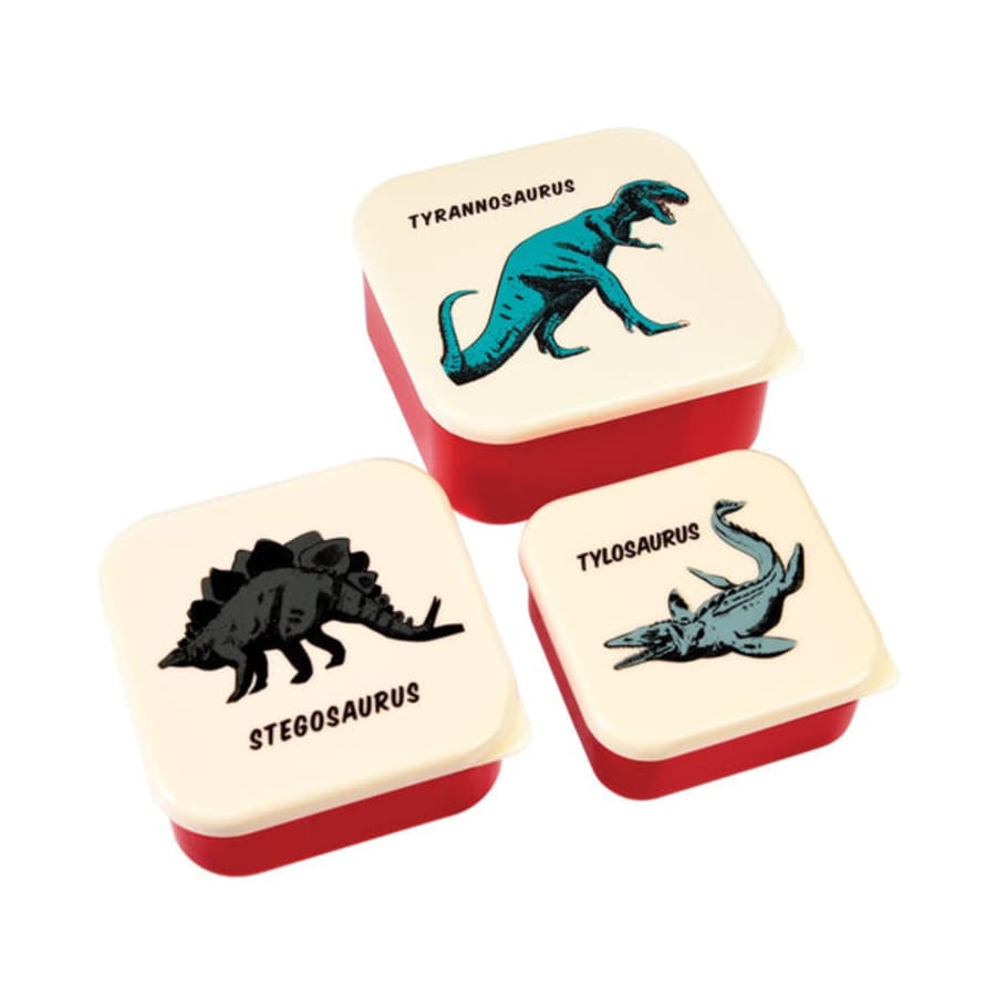 Rex London Prehistoric Land Snack Boxes Set Of 3