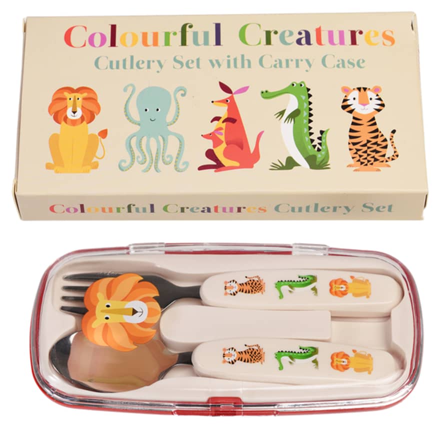 Rex London Colourful Creatures Cutlery Set