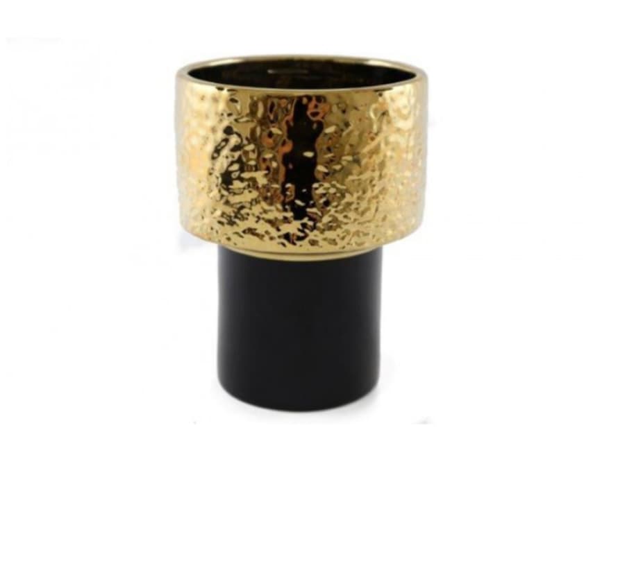 Boho Boho Black Gold Vase