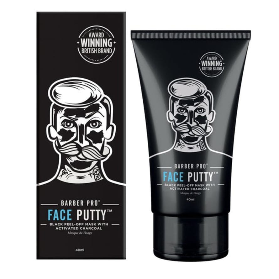BARBER PRO Barber Pro Face Putty Peel-off Mask With Activated Charcoal 40ml Tube