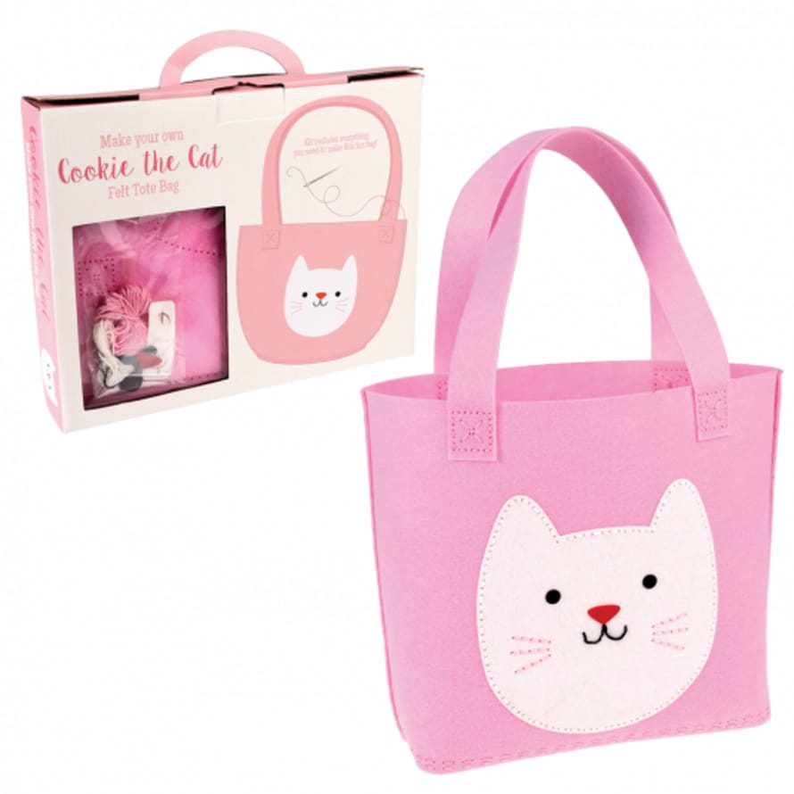 Rex London Make Your Own Cookie The Cat Felt Tote Bag