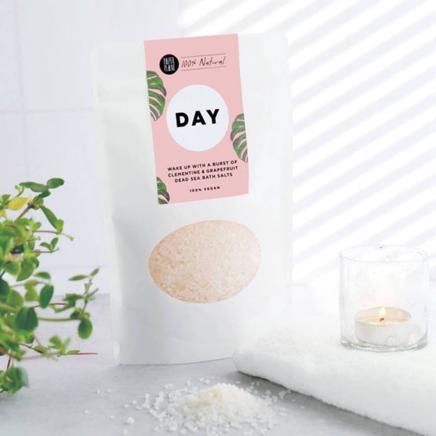 Paper Plane Day 100% Natural Dead Sea Bath Salts Vegan And Plastic Free