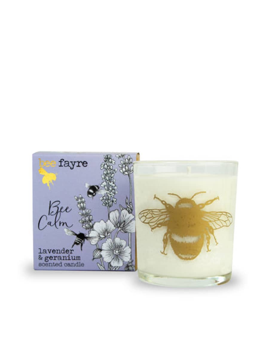 beefayre Be Calm Lavender & Geranium Large Scented Candle