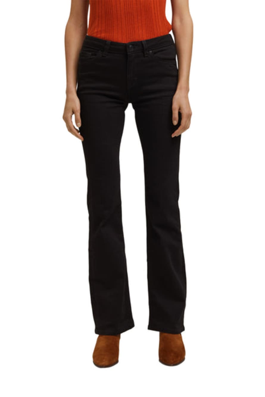ESPRIT Bootcut Jeans Made Of Blended Organic Cotton Black Rinse