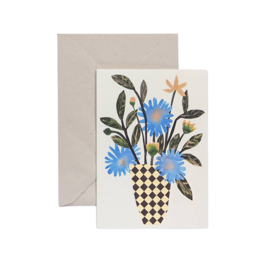 Hadley Paper Goods Card Chequer Vase