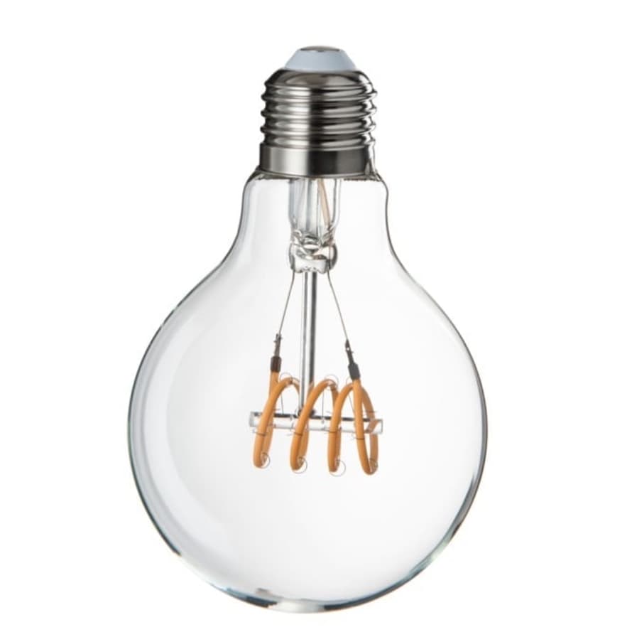 J-Line Medium Transparent LED E27 Quad Loop Bulb