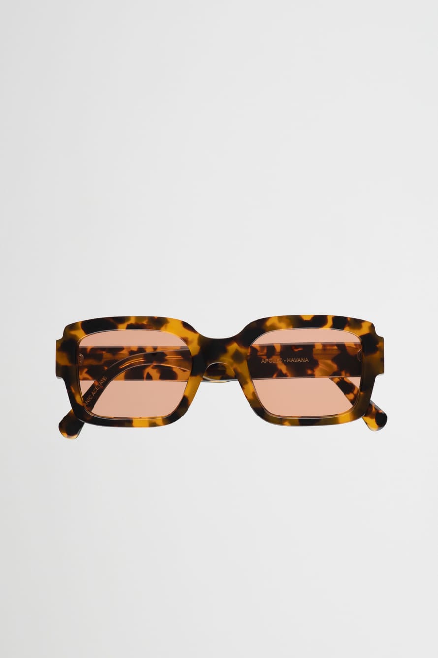 Monokel Eyewear Apollo Havana - Orange Solid Lens Sunglasses 