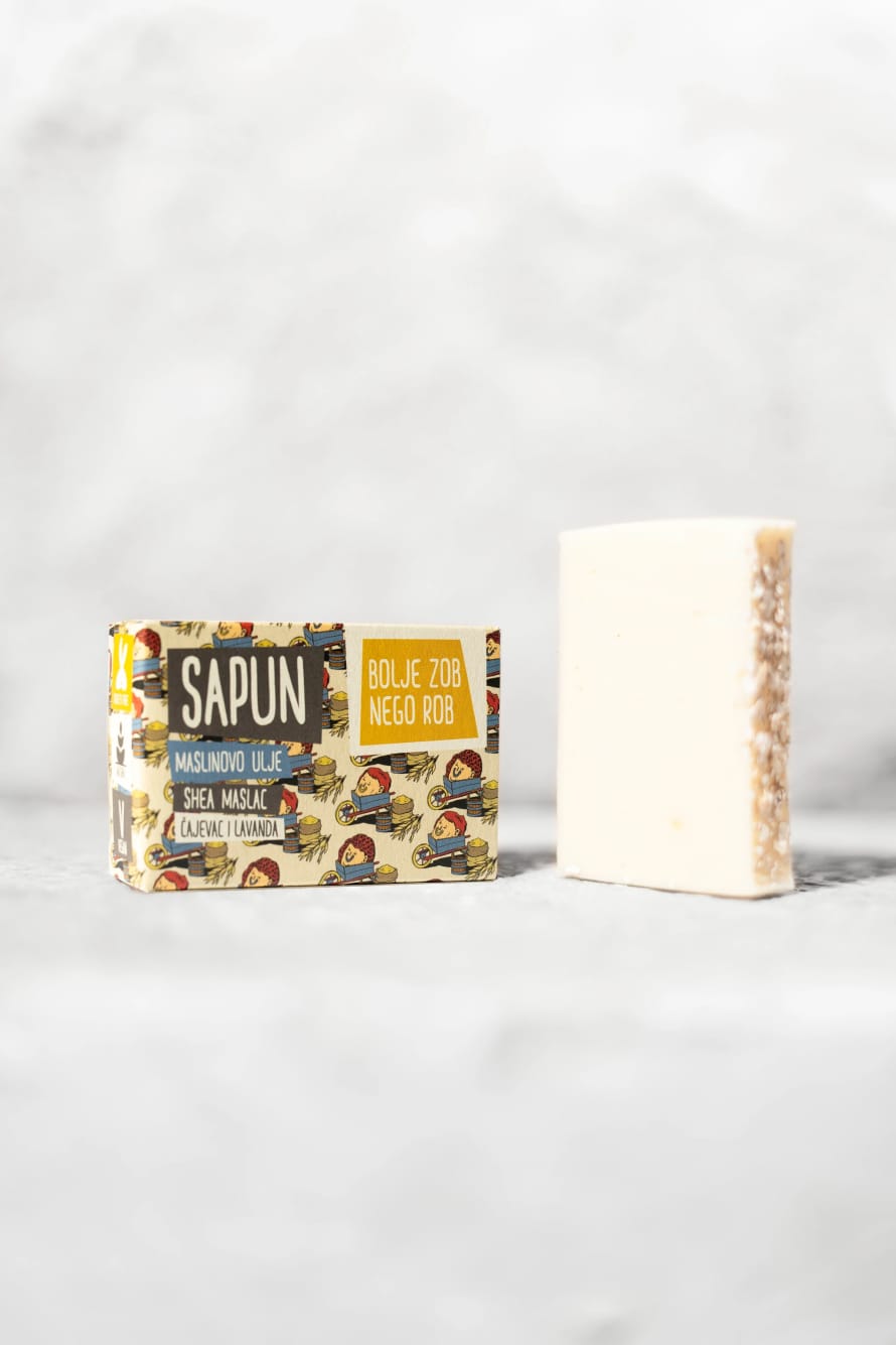 Sapunoteka Vote For Oat Soap - lavender and tea tree