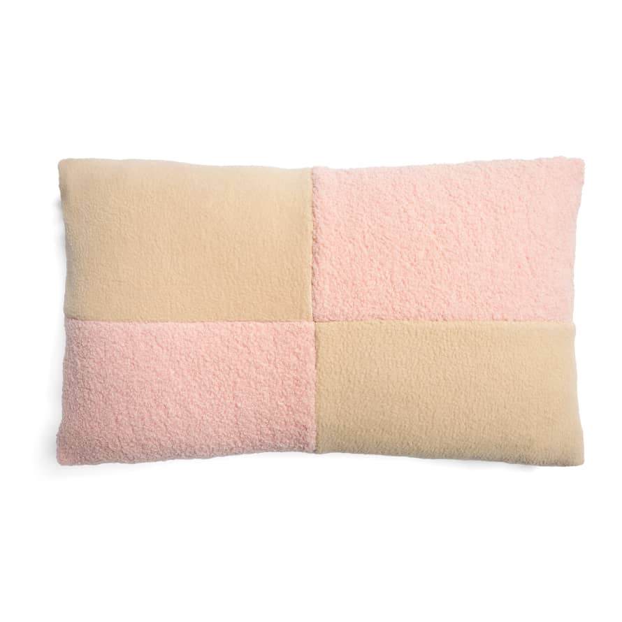 &klevering Pink Check Cushion