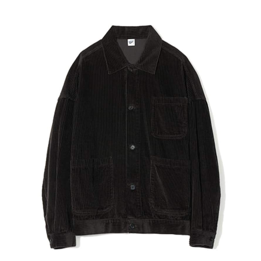 Partimento Corduroy Coverall Jacket in Charcoal
