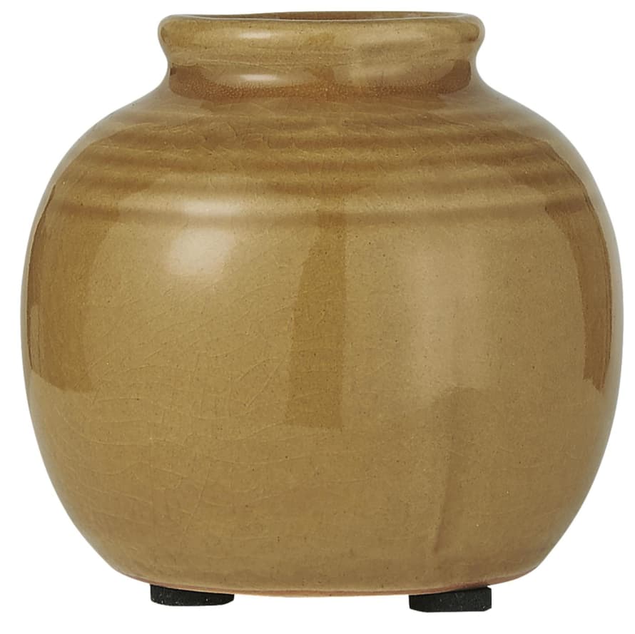 Ib Laursen Vase Mini Yrsa w/Grooves Crackled Surface