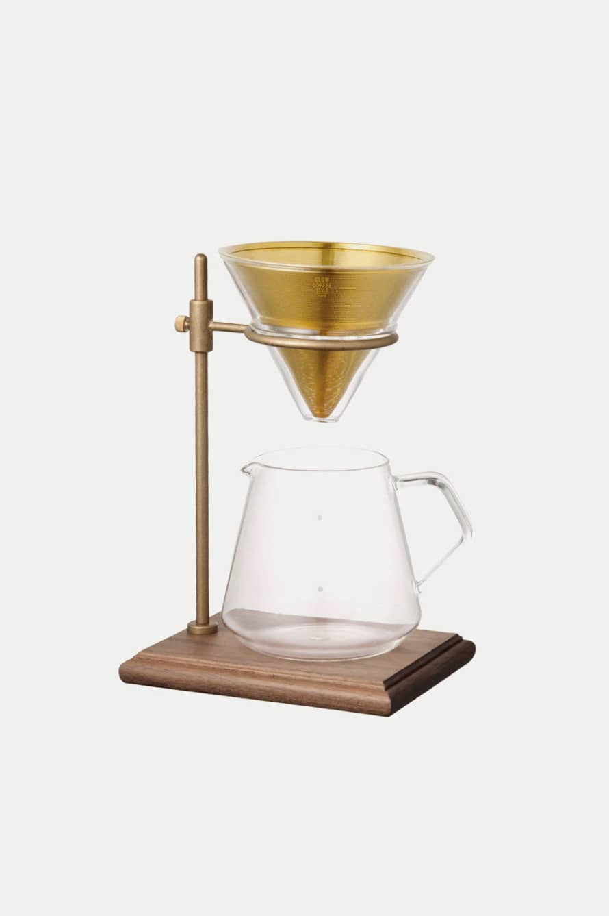 Kinto Brown Scs-s02 Brewer Stand Set 4 Cups