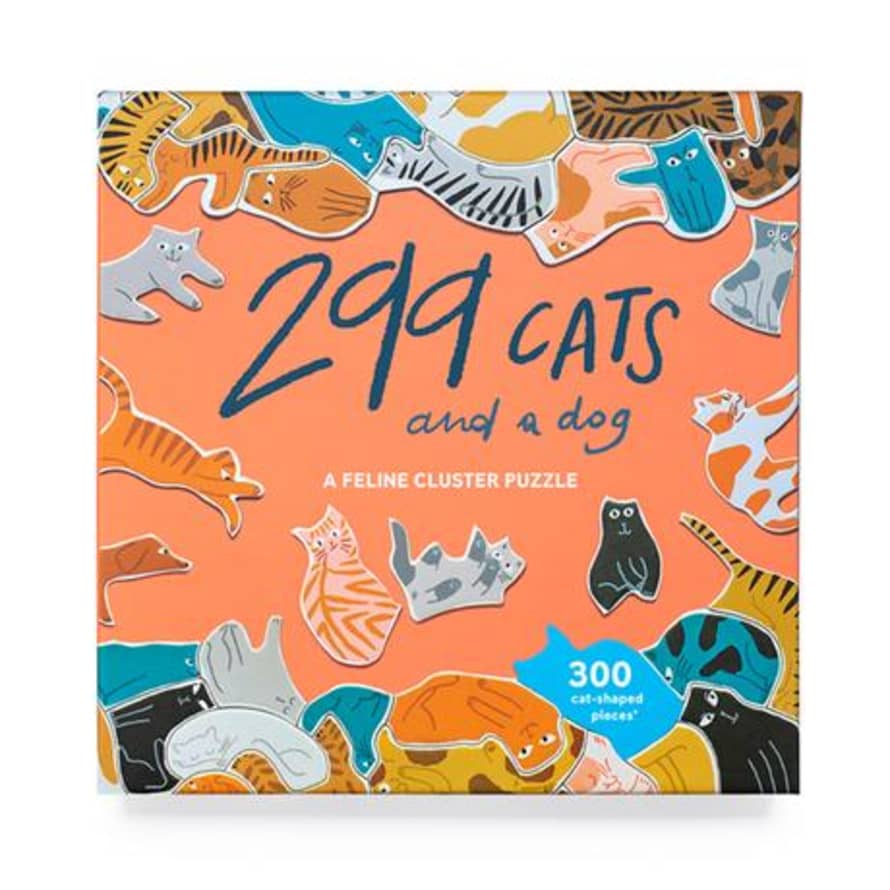 Laurence King 299 Cats and a Dog Jigsaw Puzzle