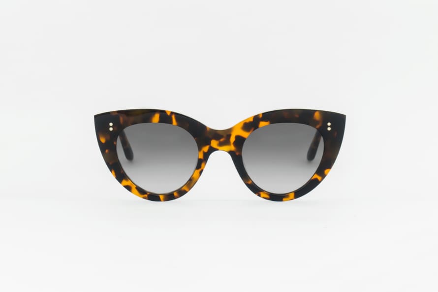 Monokel Eyewear June Havana / Grey Gradient Lens Sunglasses