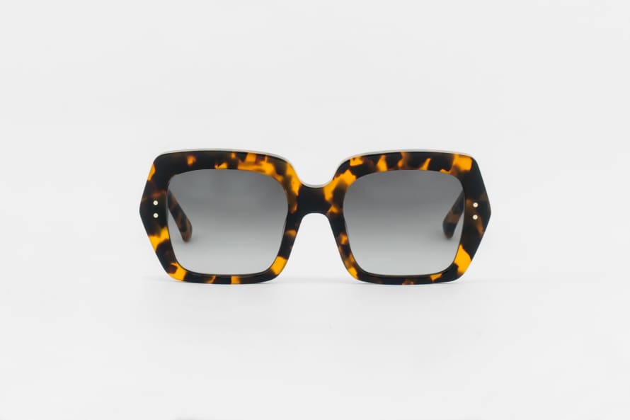 Monokel Eyewear Kaia Havana / Grey Gradient Lens Sunglasses