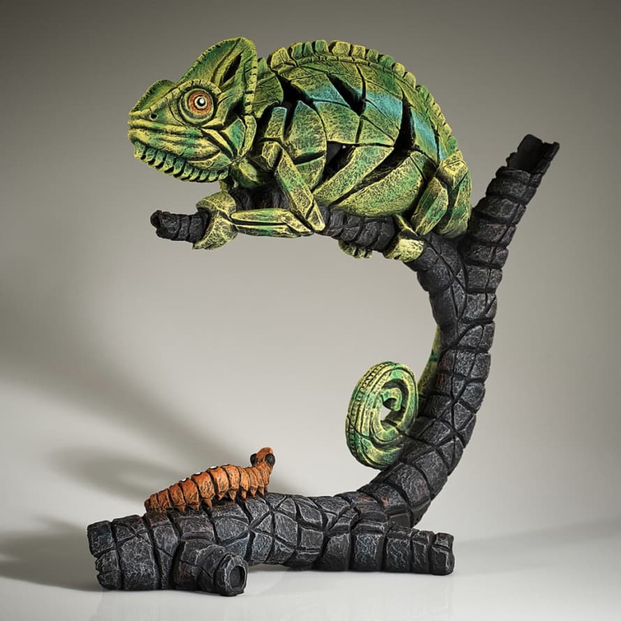Edge Green Chameleon Sculpture By Matt Buckley
