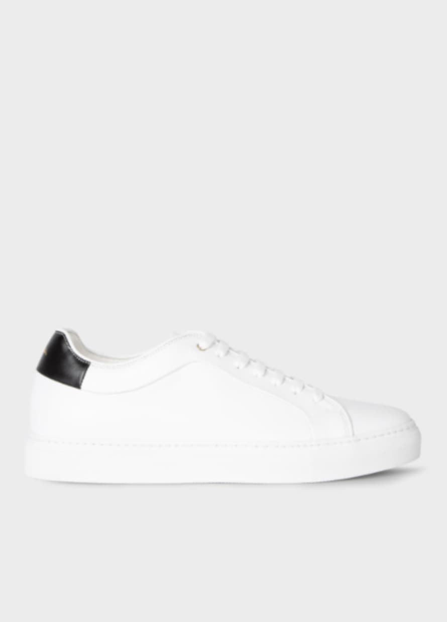 Paul Smih White Leather 'Basso' Trainers