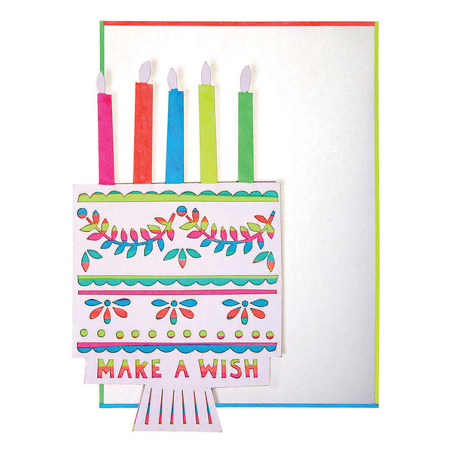 Meri Meri Make A Wish Cake Card