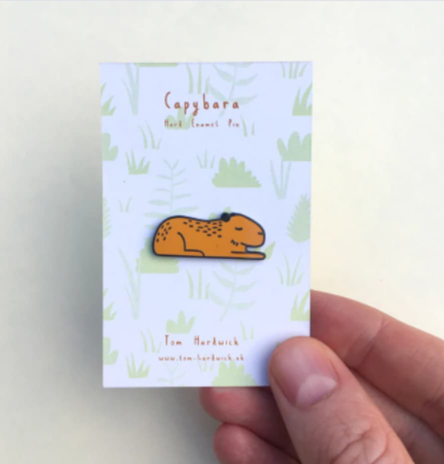 Tom Hardwick Capybara Enamel Pin Badge