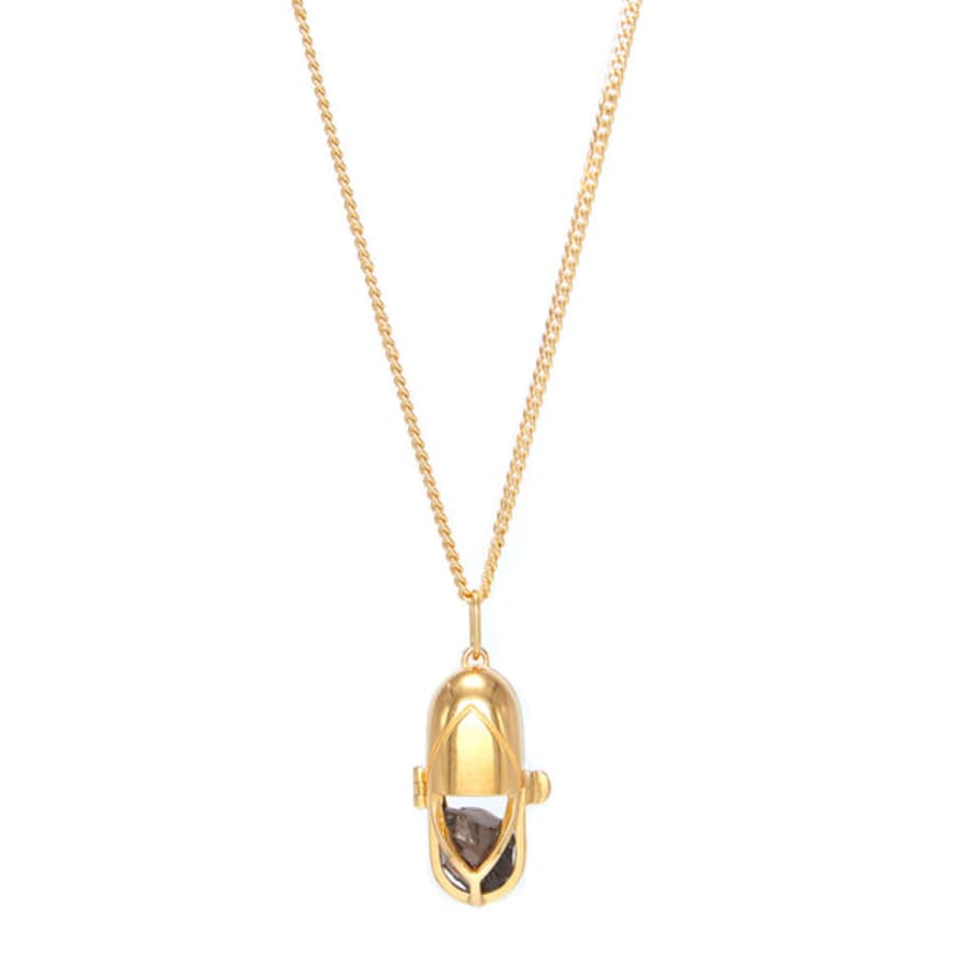 CAPSULE ELEVEN Capsule Crystal Pendant | 24ct Gold-plated Sterling Silver