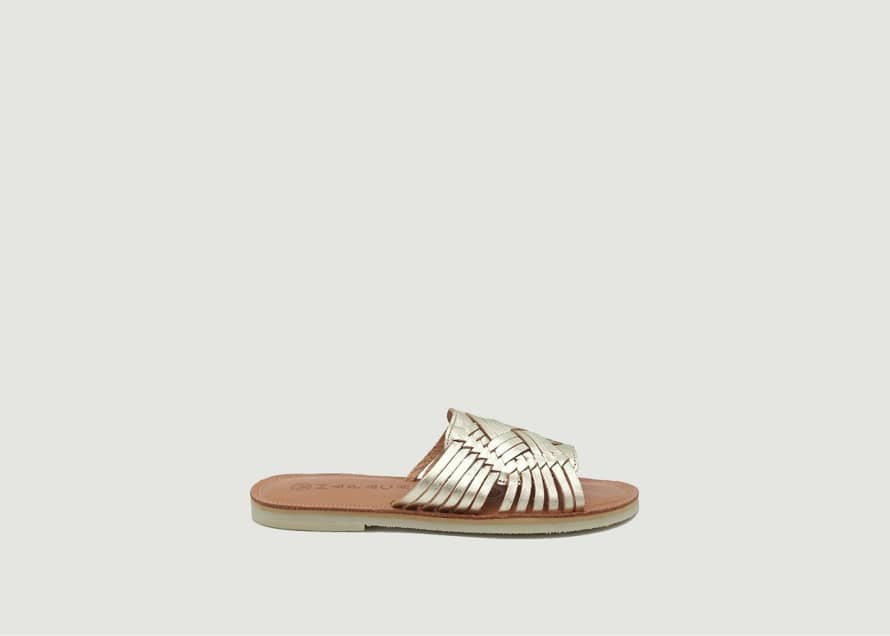 Mapache Isla Sandals In Cowhide Leather