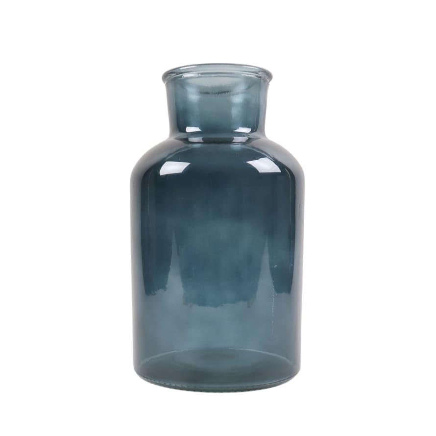 Terrace and Garden Blue Apotheker Glass Vase - Large