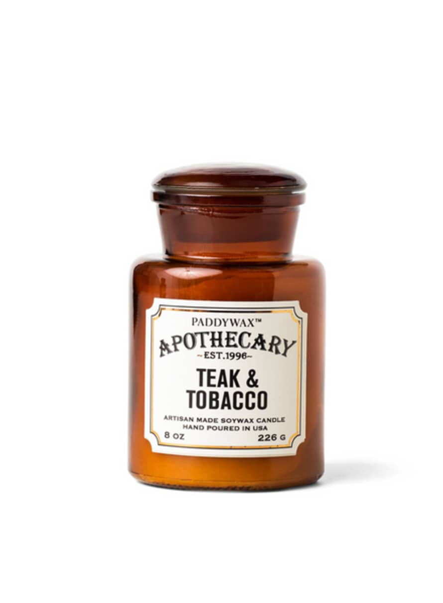 Paddywax Apothecary Teak & Tobacco Candle