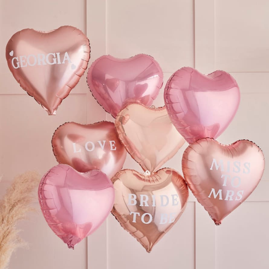 Ginger Ray Personalisable Star Party Balloons With Stickers